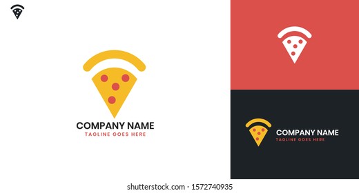 Pizza Logo - All elements on this template are editable with vector software.