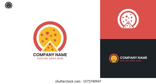 Pizza Logo - All elements on this template are editable with vector software.