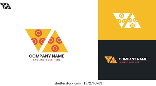 Pizza Logo - All elements on this template are editable with vector software.