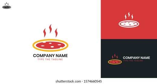 Pizza Logo - All elements on this template are editable with vector software.