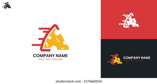 Pizza Logo - All elements on this template are editable with vector software.