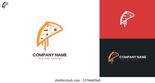 Pizza Logo - All elements on this template are editable with vector software.