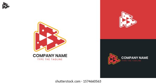 Pizza Logo - All elements on this template are editable with vector software.