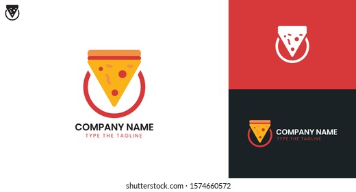 Pizza Logo - All elements on this template are editable with vector software.