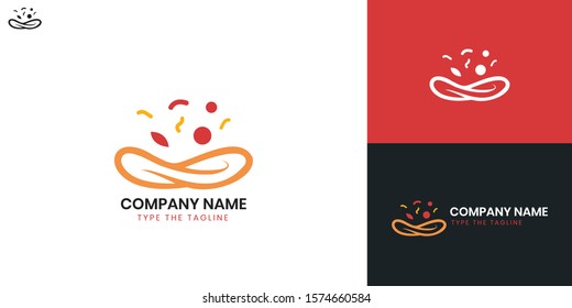 Logotipo Pizza - Todos los elementos de esta plantilla se pueden editar con software vectorial.