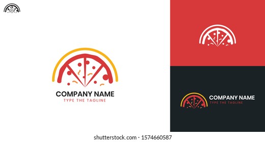 Pizza Logo - All elements on this template are editable with vector software.