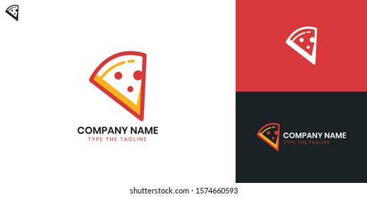 Pizza Logo - All elements on this template are editable with vector software.