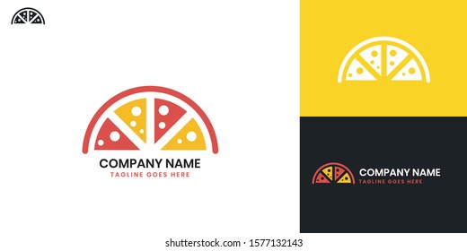 Pizza Logo - All elements on this template are editable with vector software.