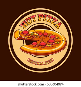 pizza logo badge 