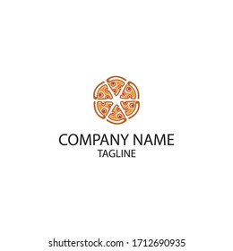 logo de pizza. Se puede utilizar para restaurantes de comida rápida.