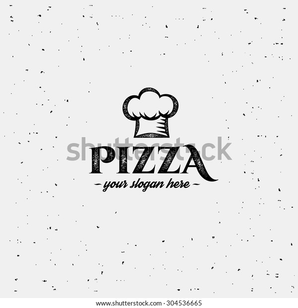 Pizza Logo Cap Chef Design Template Stock Vector Royalty Free 304536665