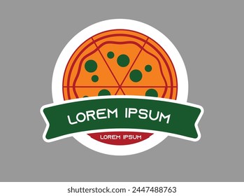 Pizza logo. Collection labels for restaurants design me