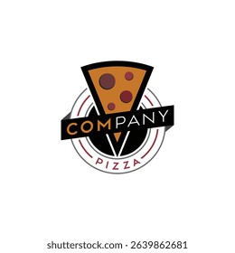Pizza logo for company with minimalist design style