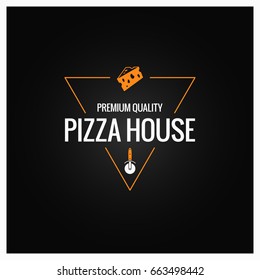 pizza logo design background