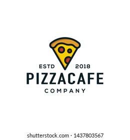 Pizza logo design concept. Universal pizza logo.