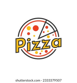 Pizza logo design creative idea