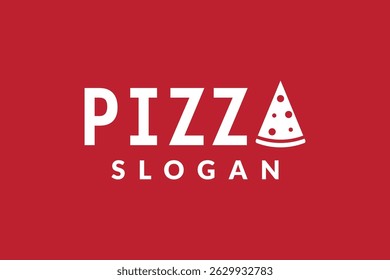 pizza logo design. logo icon vector illustration silhouette