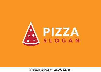 pizza logo design. logo icon vector illustration silhouette