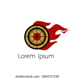 pizza logo, pizza design illustration with simple concept.