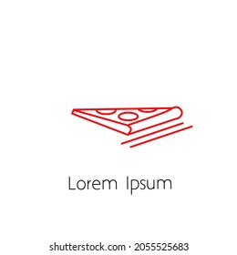 pizza logo, pizza design illustration with simple concept.