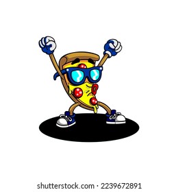 Pizza  Logo design inspiration,design element for logo,poster,card,benner,emblem,t shirt,vector illustration