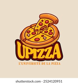 Design do logotipo da Pizza. Design do logotipo do restaurante.