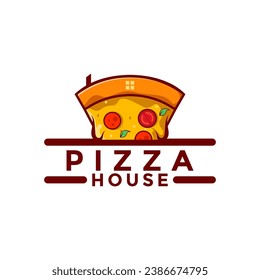 Pizza logo design restaurant food, Pizza Slice, restaurant, icons, Vector illustration template.