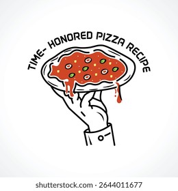 pizza logo design restaurant food