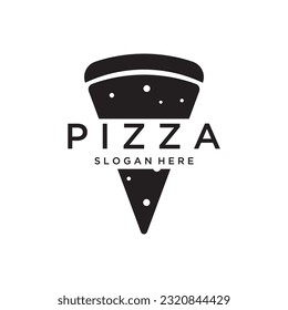 Pizza logo design with shovel and brick oven. Logo for business, restaurant, italian food.