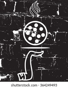 Pizza logo design template