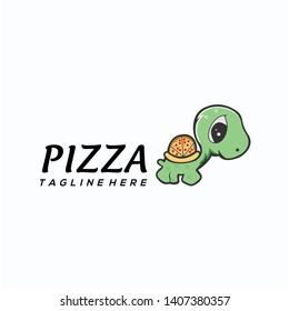 pizza logo design vector illustration