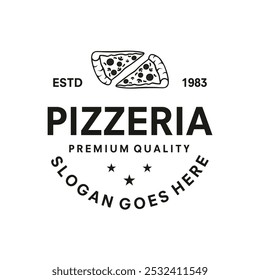 Ilustração do vetor do projeto do logotipo da Pizza