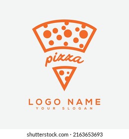 Pizza logo design vector image
