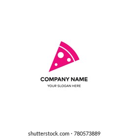 Pizza logo design vector sign template