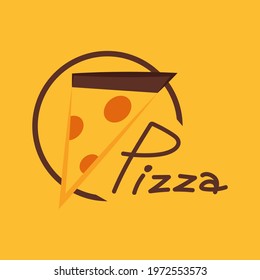 Pizza logo design. Pizza vector. Pizza symbol.
