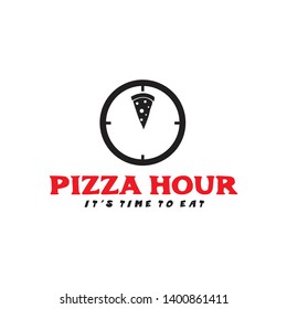 Pizza logo design vector template