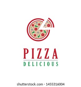 Pizza Logo Design Vector Template Stock Vector (Royalty Free ...