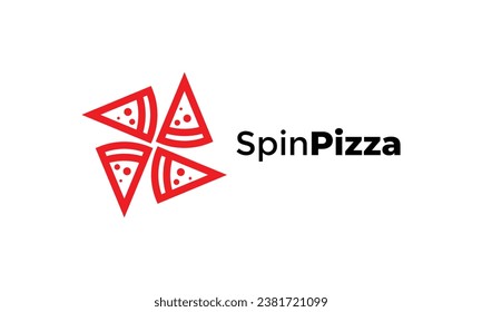 Pizza logo eatery fast food italian branding meal cook creative icon and minimalist design