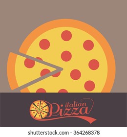 Pizza logo, emblem and package design
