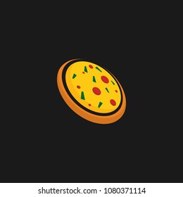 Pizza logo icon design template. Italian fast food restaurant badge, banner, vector illustration