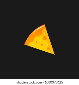 Pizza logo icon design template. Italian fast food restaurant badge, banner, vector illustration