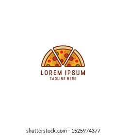 Pizza Logo Icon Design Template Vector Illustration