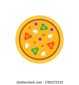 Logo de Pizza. Diseño de iconos. Elementos de plantilla