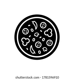 Pizza logo. Icon design. Template elements