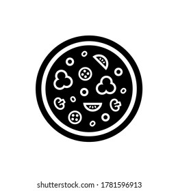 Pizza logo. Icon design. Template elements