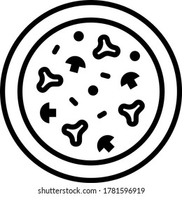 Logo de Pizza. Diseño de iconos. Elementos de plantilla