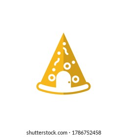 Pizza logo icon design, vector illustration, House Pizza Concept design logo. Food logo template