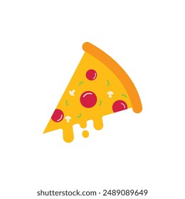 Pizza logo icon illustration vector template