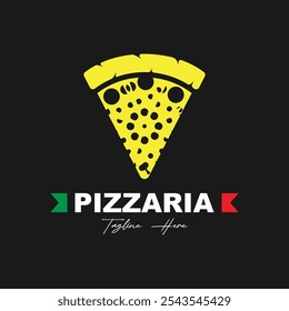 Pizza Logo ícone símbolo ilustração design com design criativo