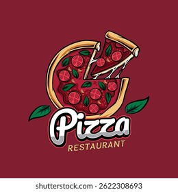pizza logo illustration for pizza restaurant